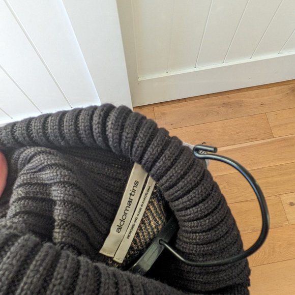 Anthropologie Aldomartins Gracie Plaid Cowl Neck Turtleneck Poncho SIZE L - Picture 9 of 16